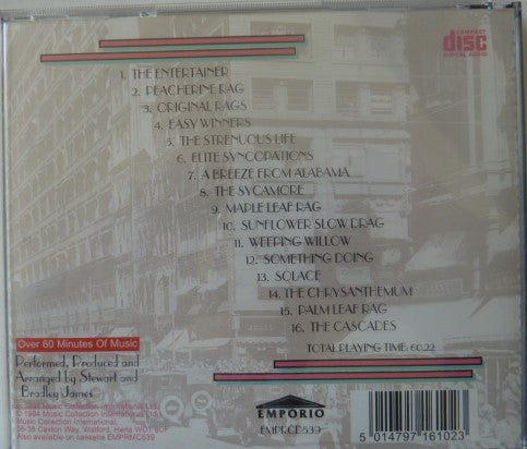 Stewart and Bradley James : Scott Joplin's Piano Rags (CD, Album, RE, Tec)
