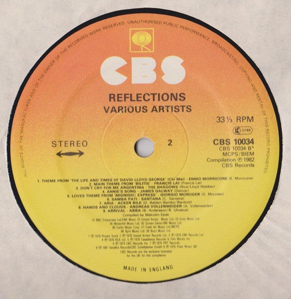 Various : Reflections (LP, Comp)