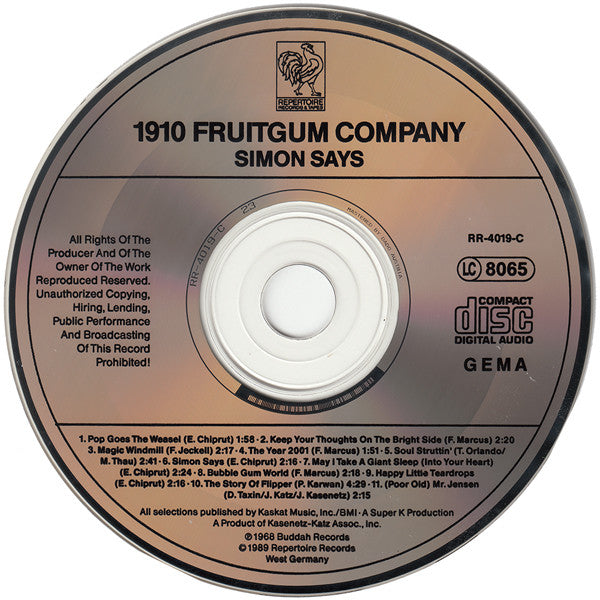 1910 Fruitgum Company : Simon Says (CD, Album, RE)