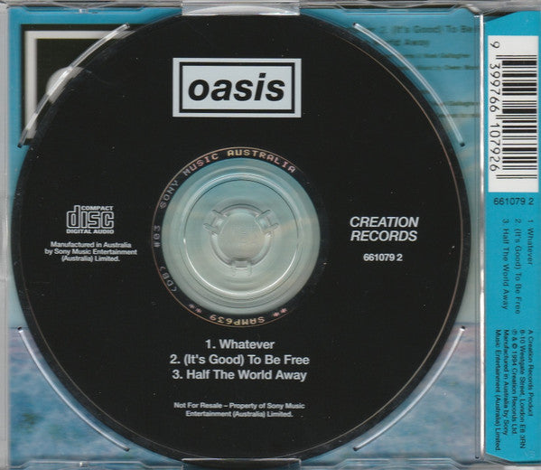 Oasis (2) : Whatever (CD, Promo)