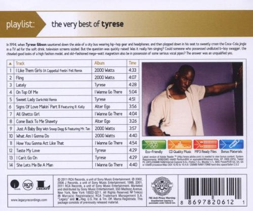 Tyrese : Playlist: The Very Best Of Tyrese (CD, Comp)