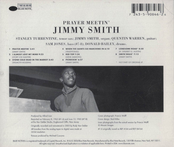 Jimmy Smith With Stanley Turrentine : Prayer Meetin' (CD, Album, RE, RM)