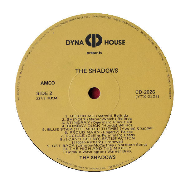The Shadows : Geronimo (20 Smash Hits) (LP, Comp)