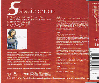Stacie Orrico : (There's Gotta Be) More To Life (CD, Single, Enh)
