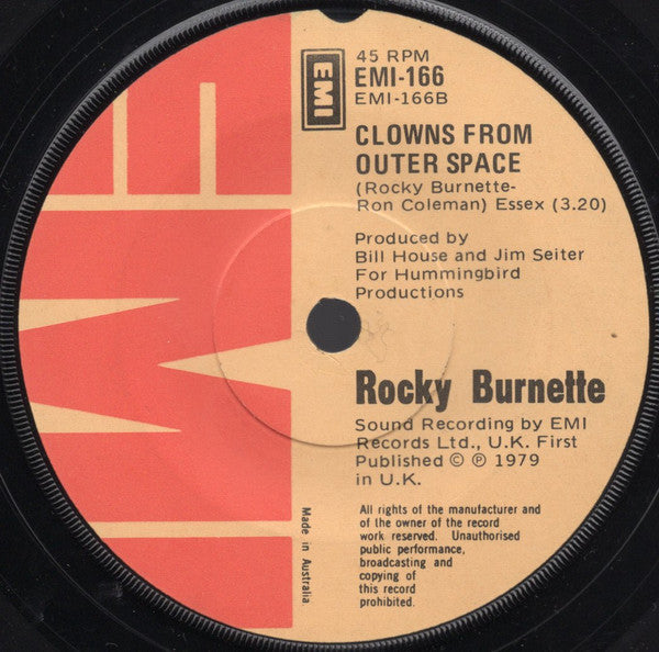 Rocky Burnette : Tired Of Toein The Line (7", Single)
