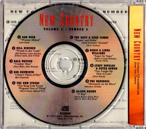 Various : New Country • Volume 3 • Number 6 (CD, Comp)