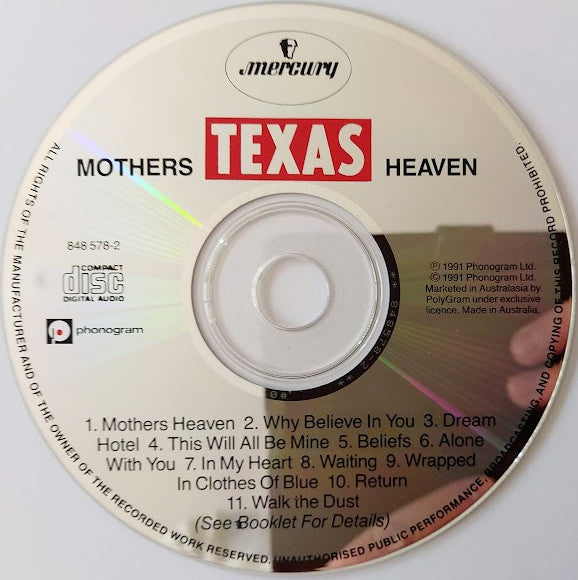 Texas : Mothers Heaven (CD, Album)