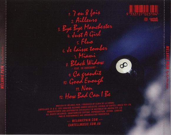 Mélanie Pain : Bye Bye Manchester (CD, Album)