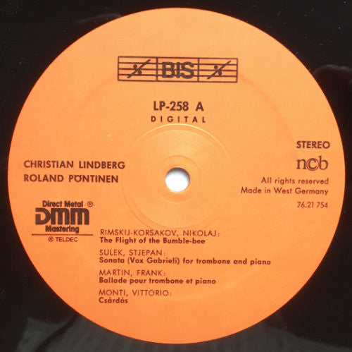 Christian Lindberg - Roland Pöntinen : The Virtuoso Trombone (LP, Album)
