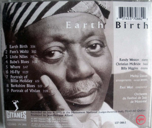 Randy Weston : Earth Birth (CD, Album)