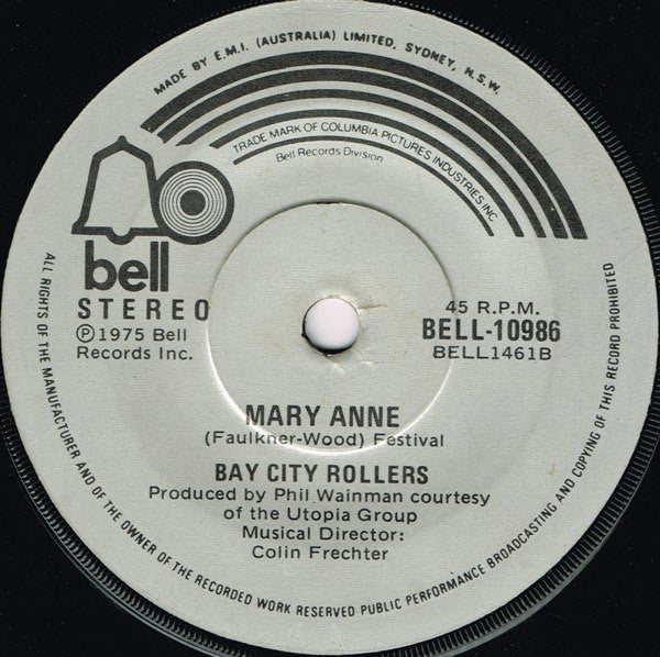 Bay City Rollers : Money Honey (7", Single)