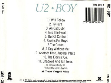 U2 : Boy (CD, Album, RE)