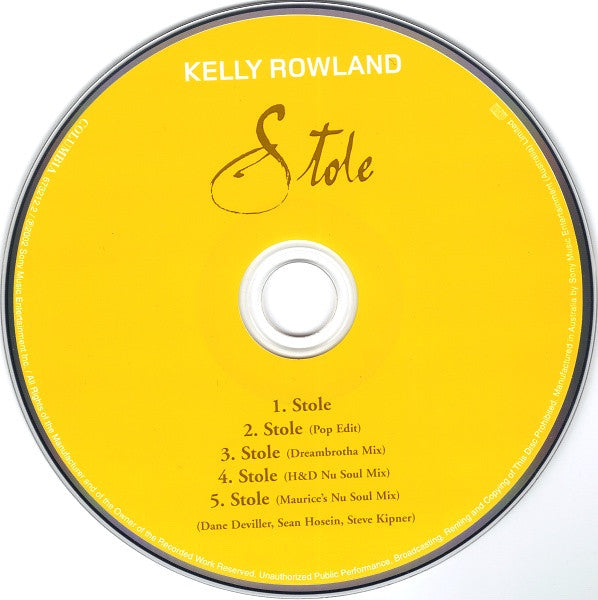 Kelly Rowland : Stole (CD, Single)