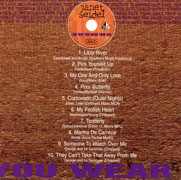 Janet Seidel : The Way You Wear Your Hat (2xCD, Album, 20 )
