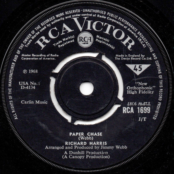 Richard Harris : MacArthur Park (7", Single)
