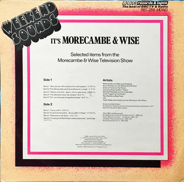 Morecambe & Wise : It's Morecambe & Wise (LP, Mono, RE)