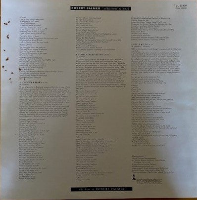 Robert Palmer : Addictions Volume I (LP, Comp)
