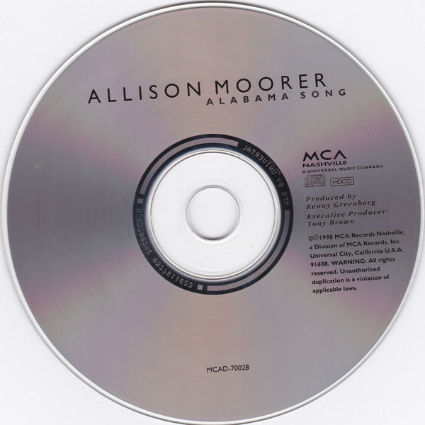 Allison Moorer : Alabama Song (HDCD, Album, Enh)