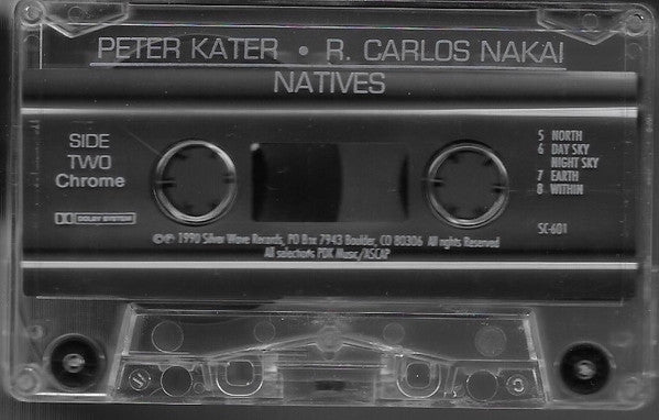 Peter Kater • R. Carlos Nakai* : Natives (Cass, Album)