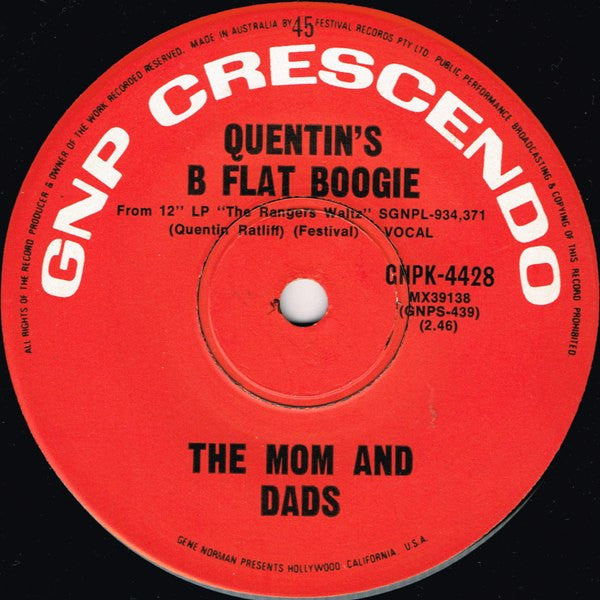 The Mom And Dads : The Rangers Waltz (7")