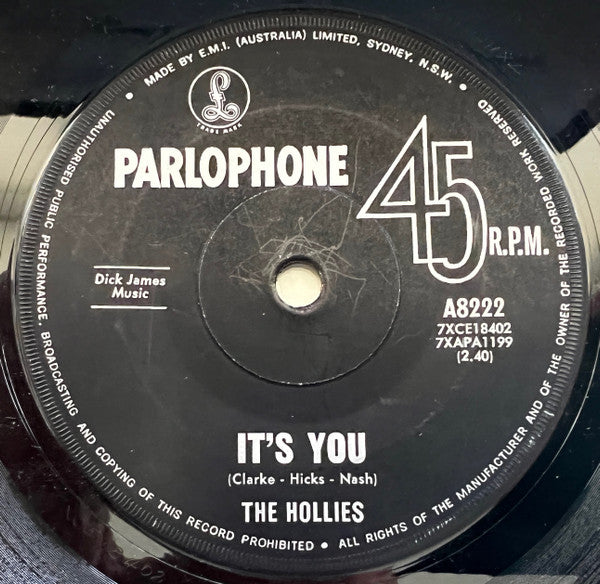 The Hollies : Stop Stop Stop (7", Single)