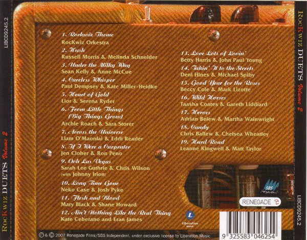 RocKwiz Orkestra : RocKwiz Duets Volume 2 (CD, Comp)