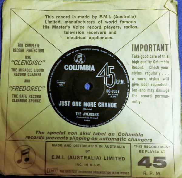 The Avengers (11) : Listen Listen (7")