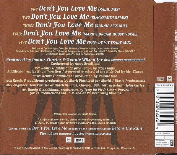 Eternal (2) : Don't You Love Me (CD, Single)