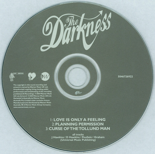 The Darkness : Love Is Only A Feeling (CD, Single)