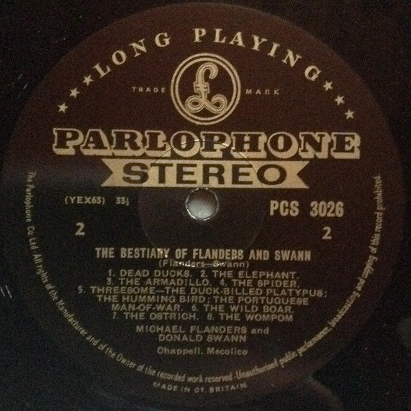 Michael Flanders And Donald Swann* : The Bestiary Of Flanders And Swann (LP)