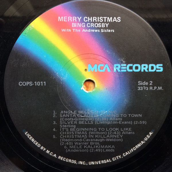 Bing Crosby : Merry Christmas (LP, Comp, RE)