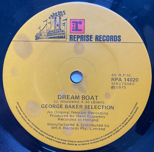 George Baker Selection : Paloma Blanca (7", Single)