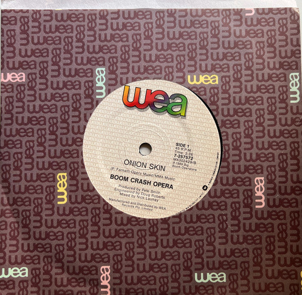 Boom Crash Opera : Onion Skin (7", Single)