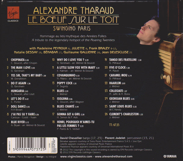 Alexandre Tharaud : Le Boeuf Sur Le Toit - Swinging Paris (CD, Album)