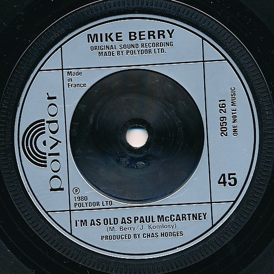 Mike Berry : The Sunshine Of Your Smile (7", Single, Sil)