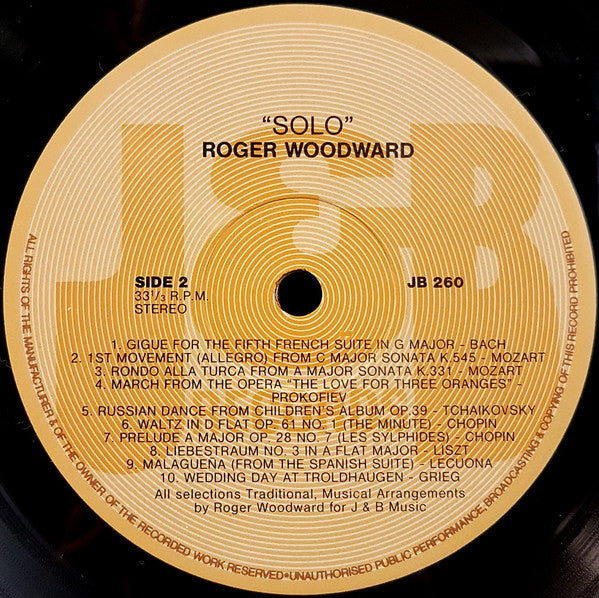 Roger Woodward : Solo (LP)
