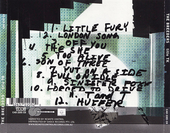The Breeders : Title TK (CD, Album)