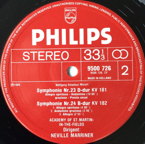 Mozart* / Academy Of St. Martin-in-the-Fields*, Neville Marriner* : The Late Symphonies = Die Großen Symphonien = Les Grandes Symphonies 21 - 41 (8xLP + Box)