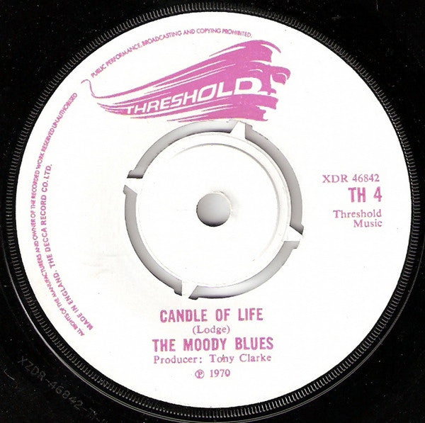 The Moody Blues : Question (7", Single, Whi)
