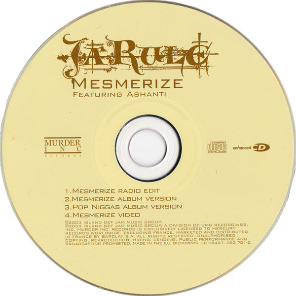Ja Rule Featuring Ashanti : Mesmerize (CD, Maxi, Enh)