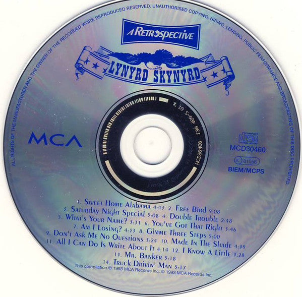 Lynyrd Skynyrd : A Retrospective (CD, Comp, RP)