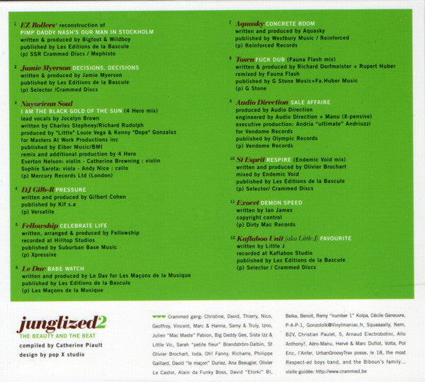 Various : Junglized 2 (Beauty And The Beat) (CD, Comp)