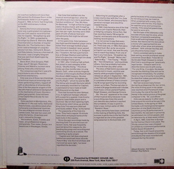 Nat King Cole : The Greatest Of Nat King Cole (2xLP, Album, Comp, RP, Jac)