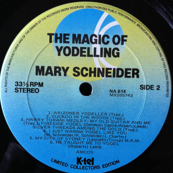 Mary Schneider (2) : The Magic Of Yodelling (LP, Ltd)
