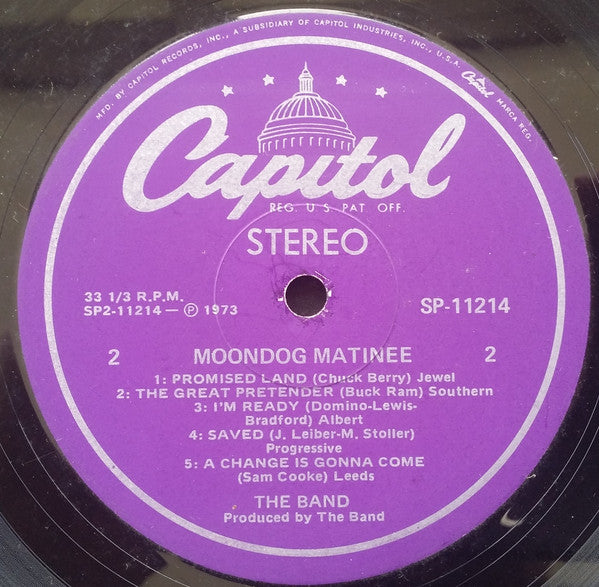 The Band : Moondog Matinee (LP, Album)