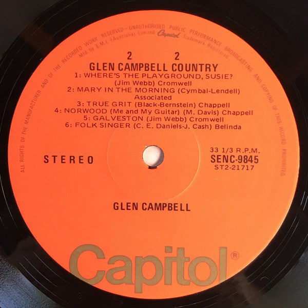 Glen Campbell : Glen Campbell Country (LP, Comp, RE)