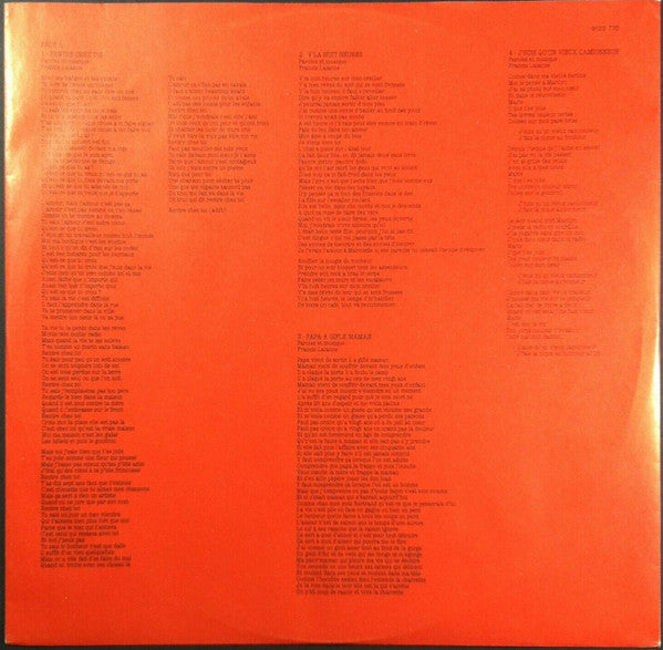 Francis Lalanne : Rentre Chez Toi (LP, Album)