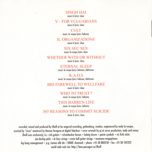 Illwill : Evilution (CD, Album)