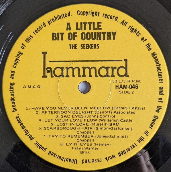 The Seekers : A Little Bit Of Country (LP)