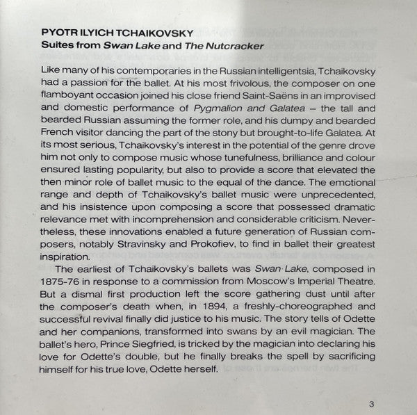 Pyotr Ilyich Tchaikovsky / Chicago Symphony Orchestra / Georg Solti : Ballet Suites (CD, Comp)